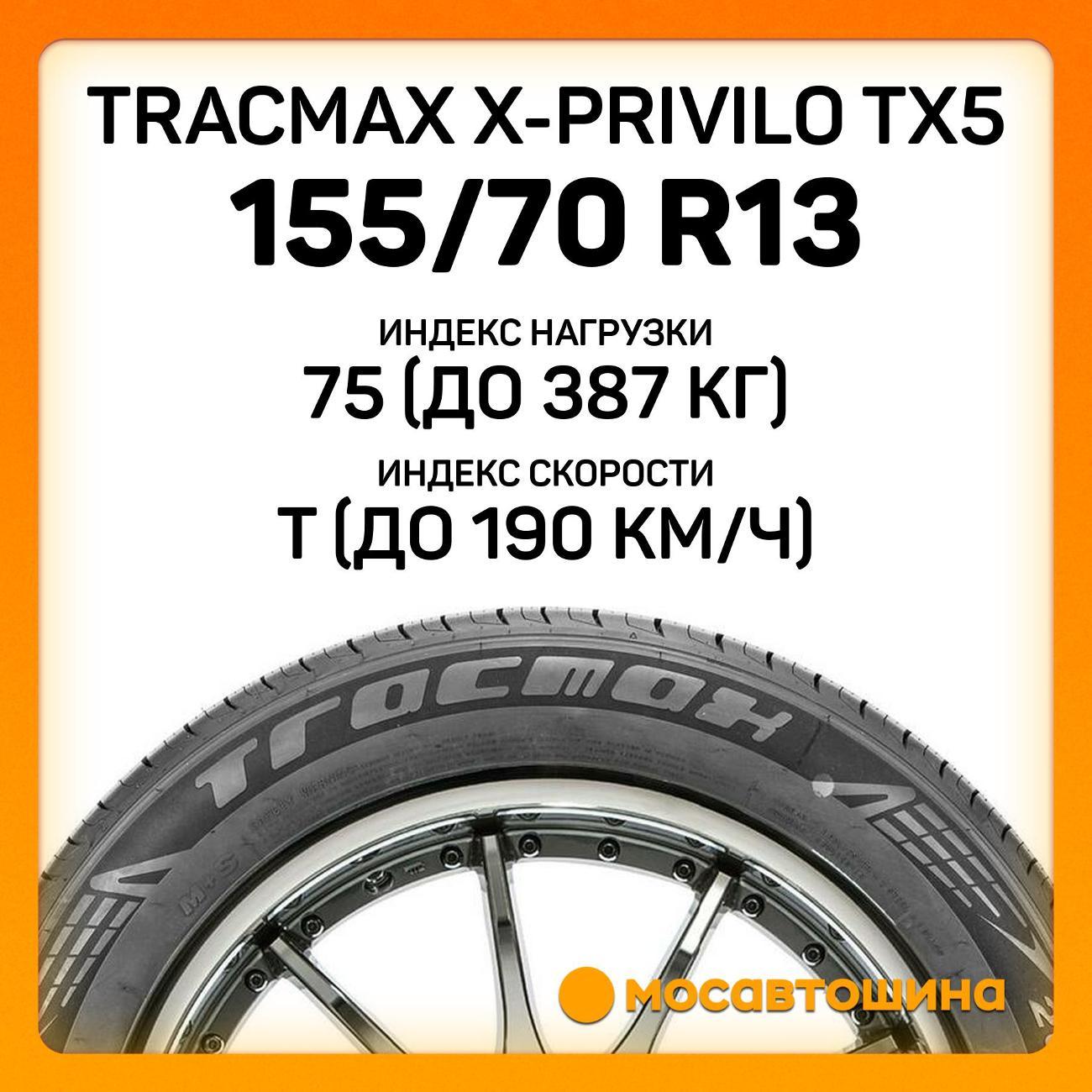 Шина автомобильная Tracmax X-Privilo TX5 155/70 R13 75T