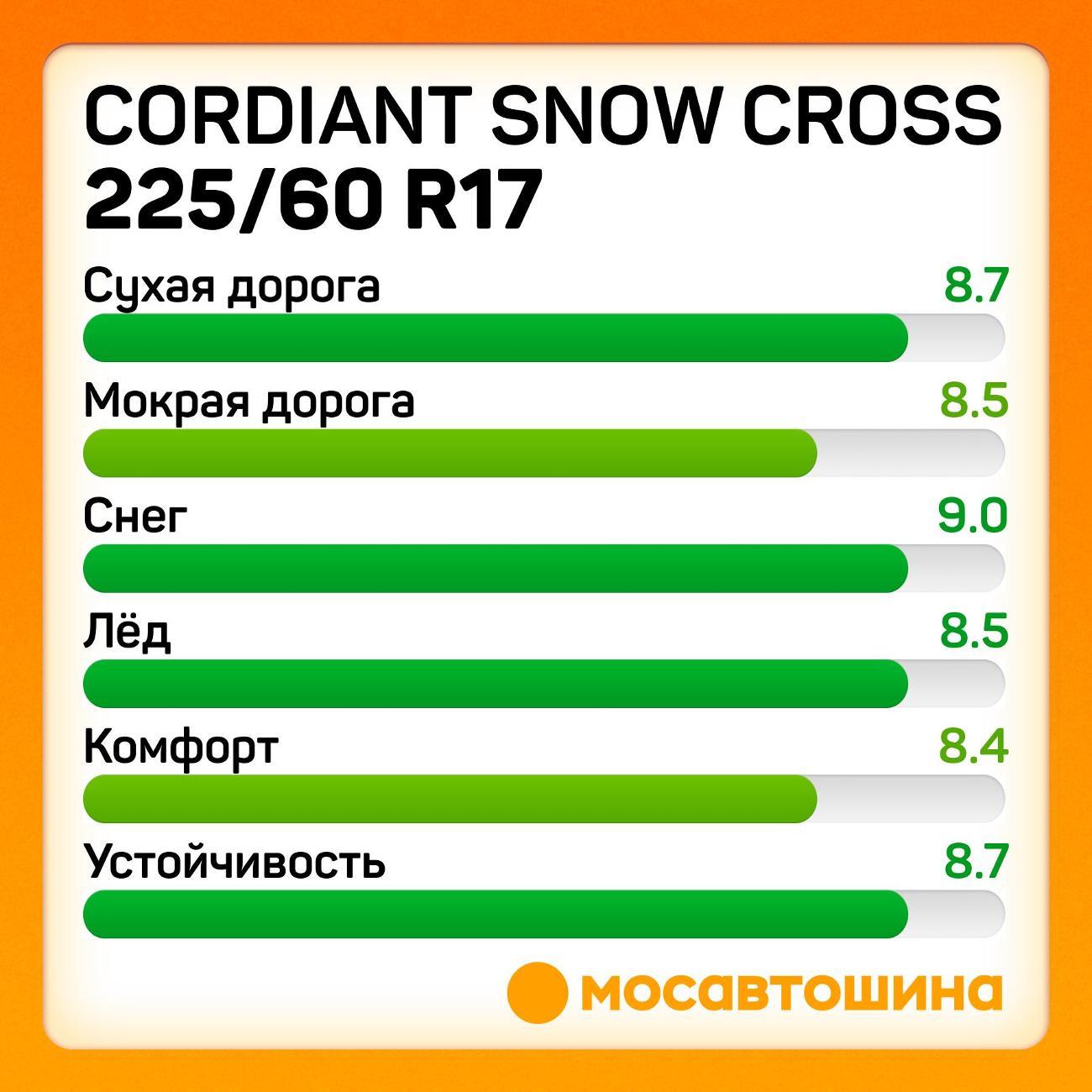 Шина автомобильная Cordiant Snow Cross