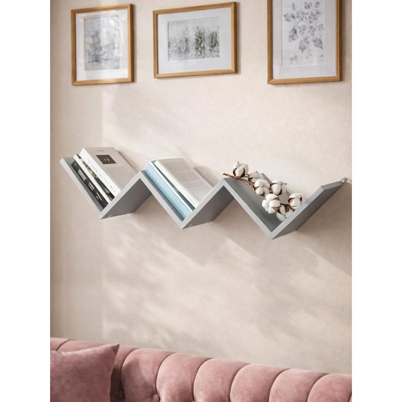 Полка книжная Брин "Тахмина" Серая