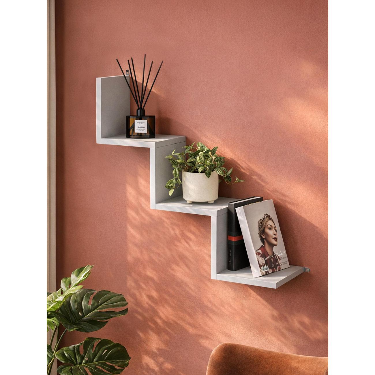 Полка книжная Брин "Тахмина" Серая