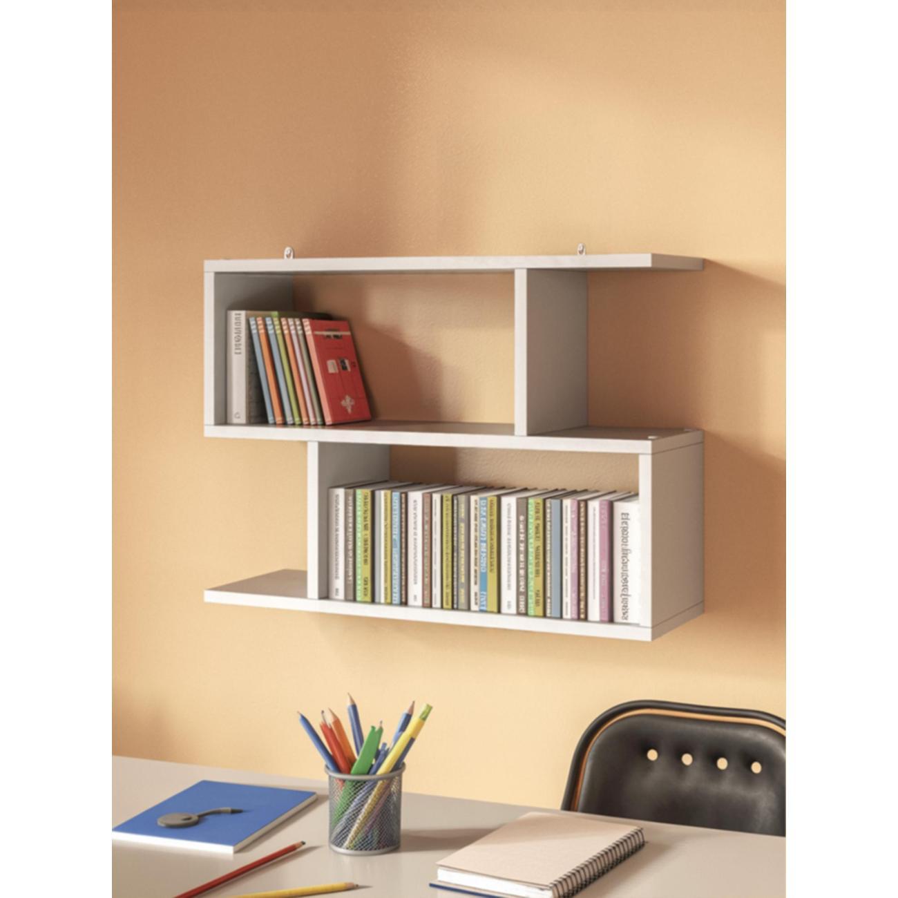 Полка книжная Брин "Прямая" Серая