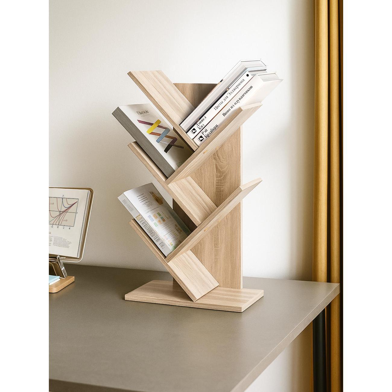 Стеллаж Брин Агния 4 дуб сонома