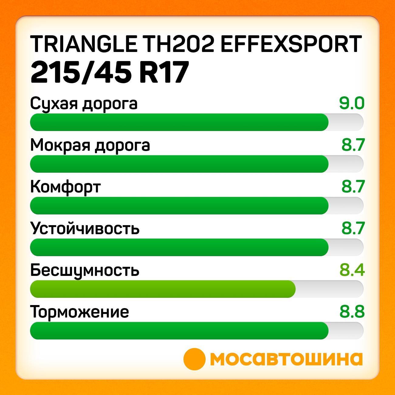 Шина автомобильная TRIANGLE TH202 EffeXSport 215/45 R17 91Y XL