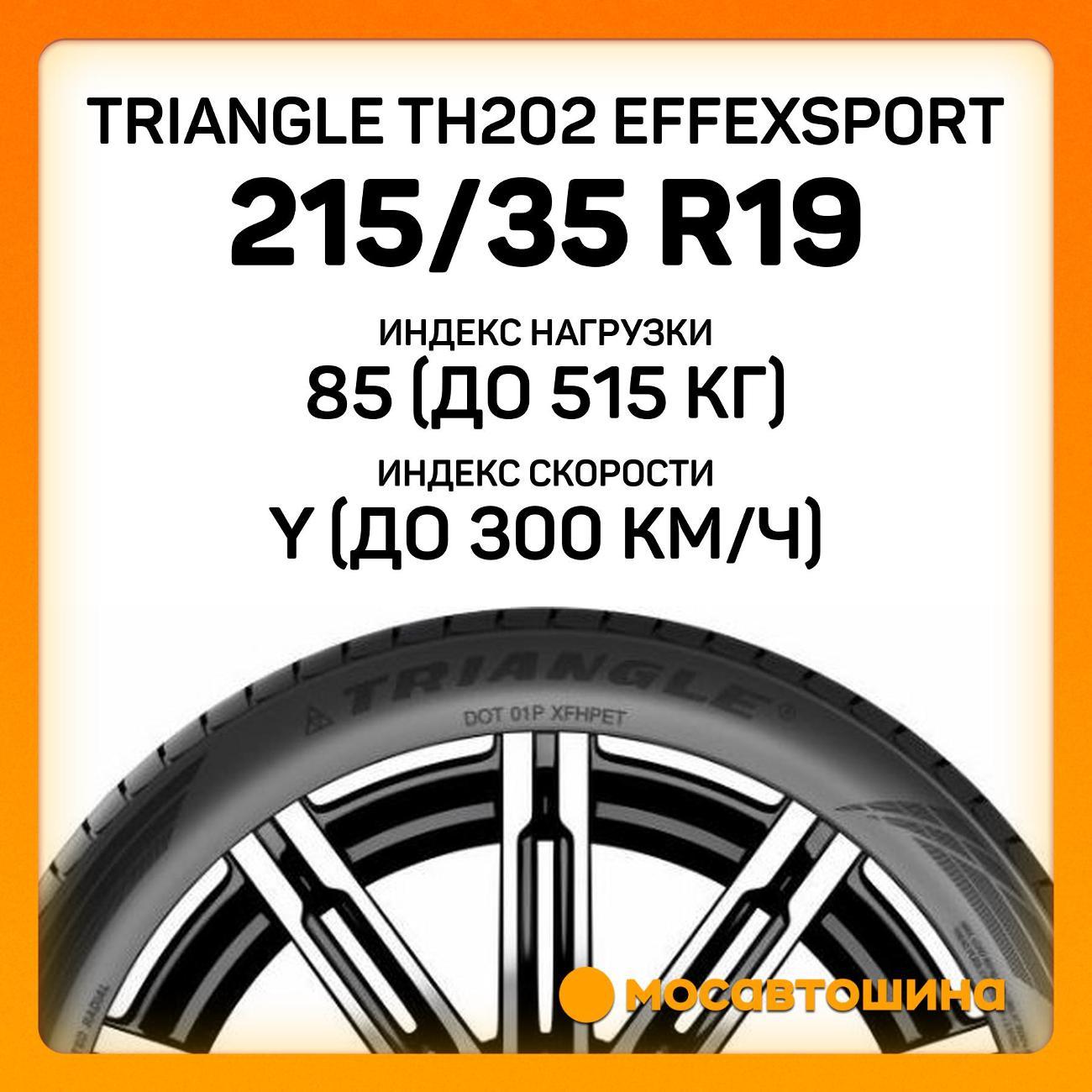 Шина автомобильная TRIANGLE TH202 EffeXSport 215/35 R19 85Y XL