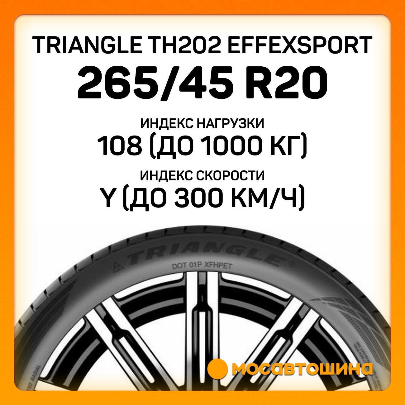 Шина автомобильная TRIANGLE TH202 EffeXSport 265/45 R20 108Y XL