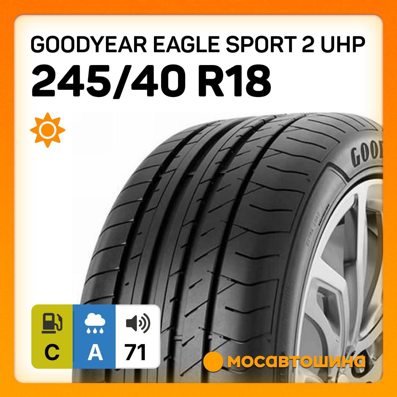 Шина автомобильная Goodyear Eagle Sport 2 UHP 245/40 R18 97Y XL