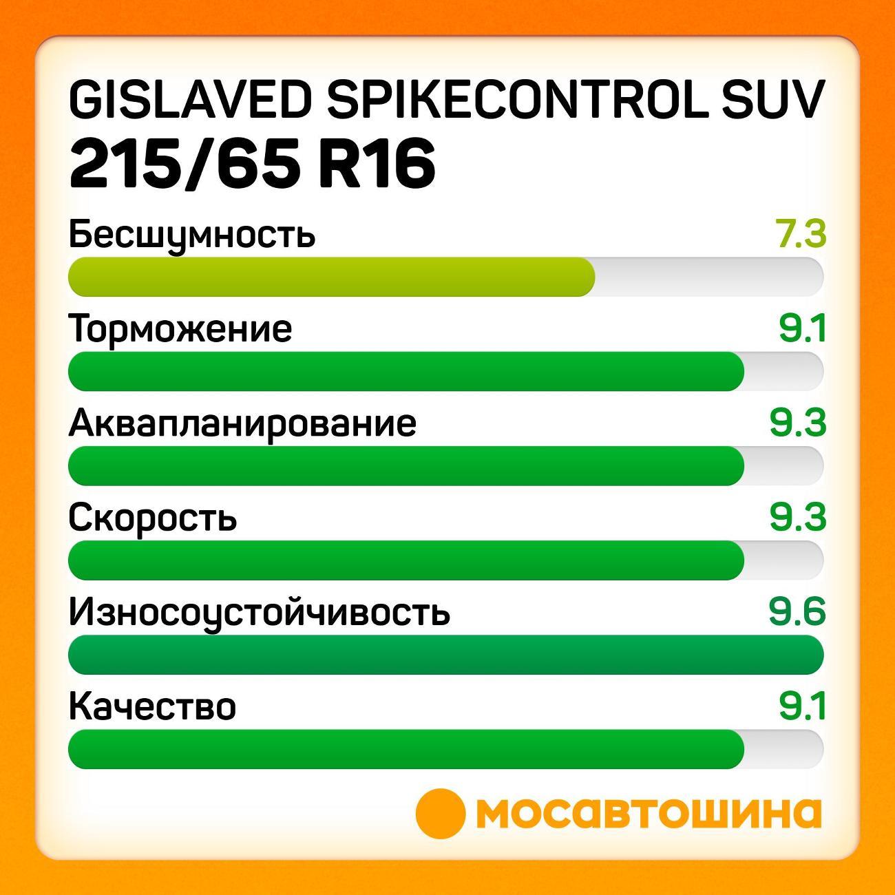 Шина автомобильная Gislaved SpikeControl SUV 215/65 R16 98T XL