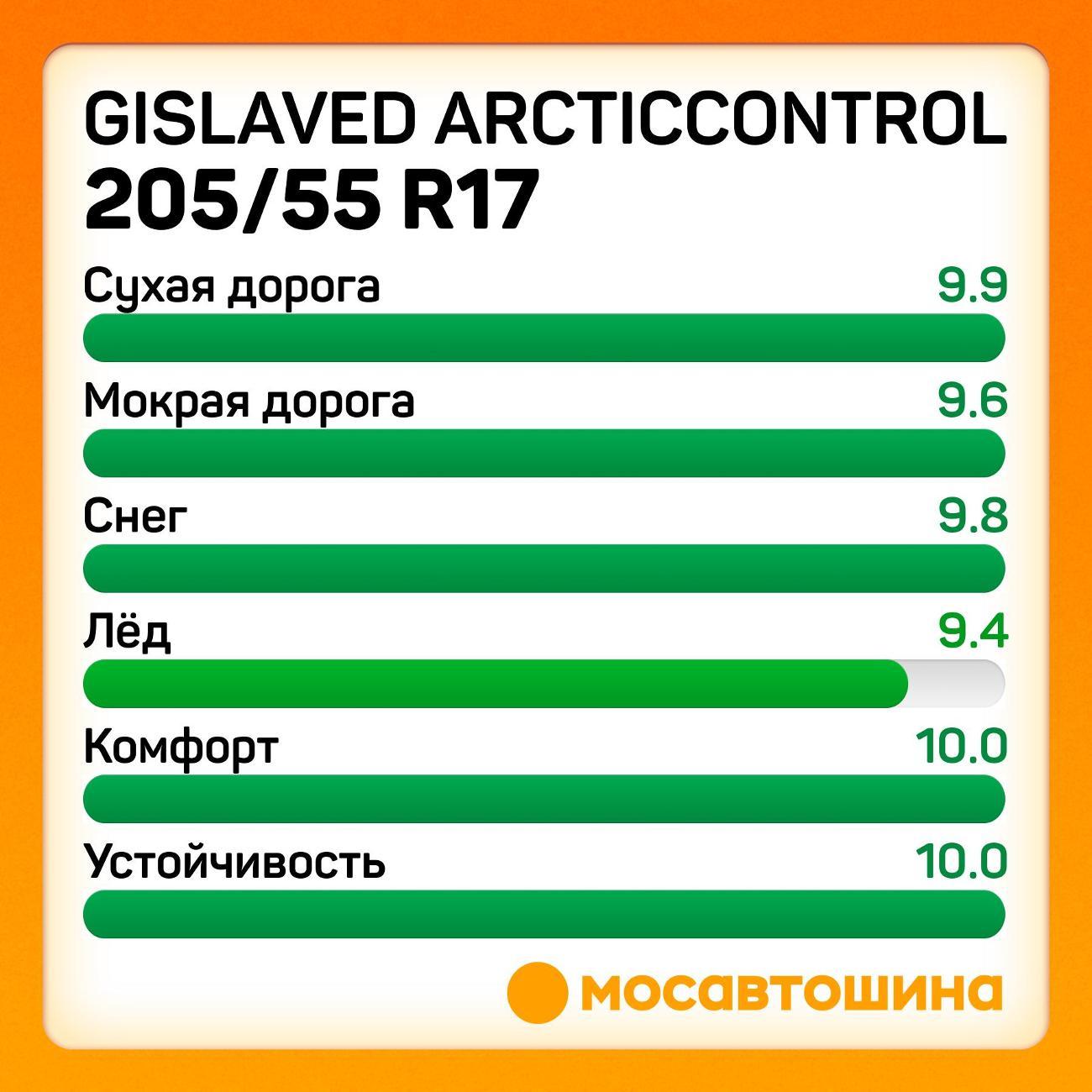 Шина автомобильная Gislaved ArcticControl 205/55 R17 95T XL