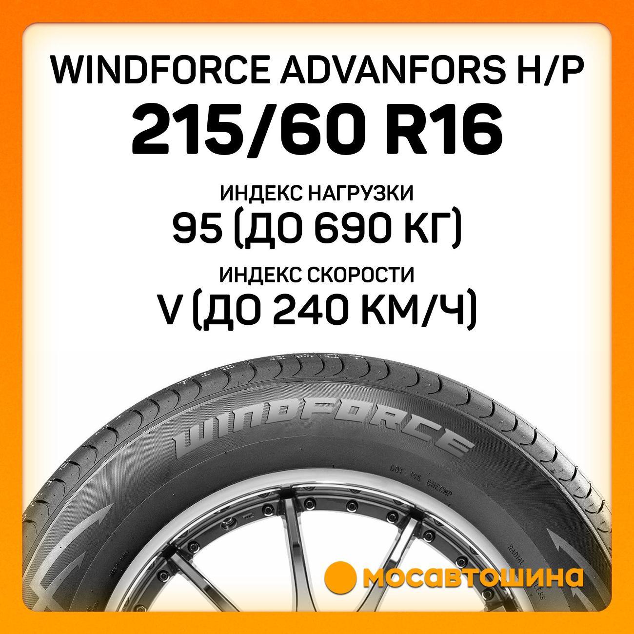 Шина автомобильная Windforce Advanfors H/P 215/60 R16 95V