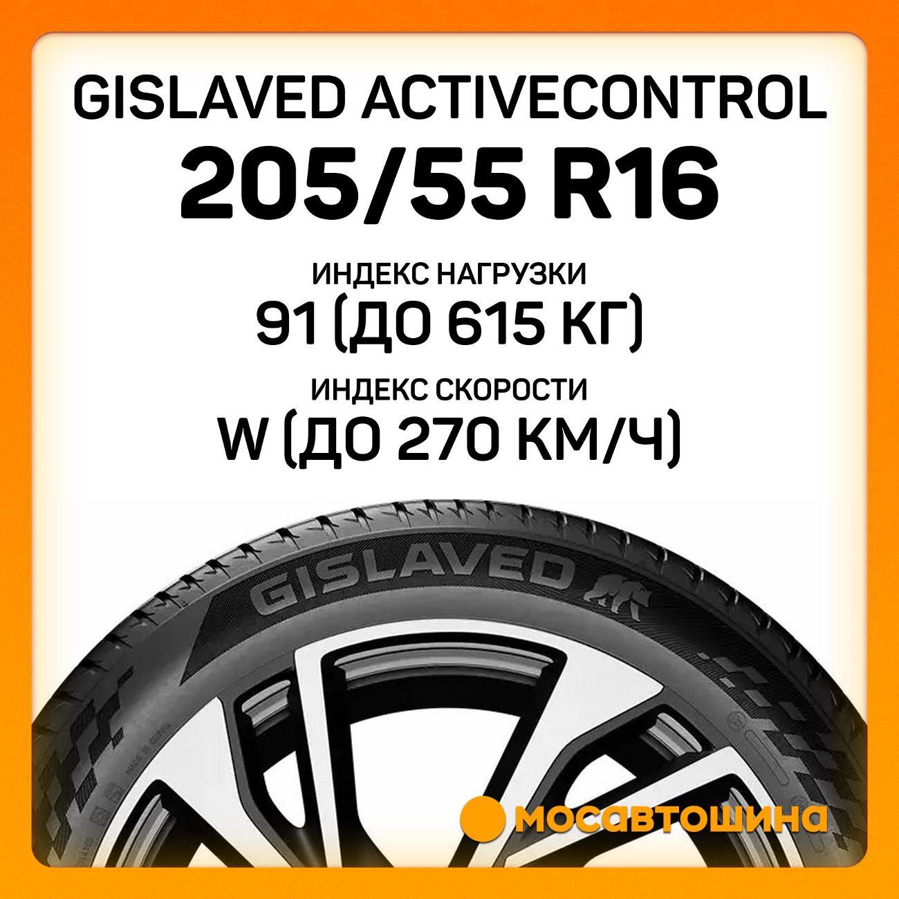 Шина автомобильная Gislaved ActiveControl 205/55 R16 91W