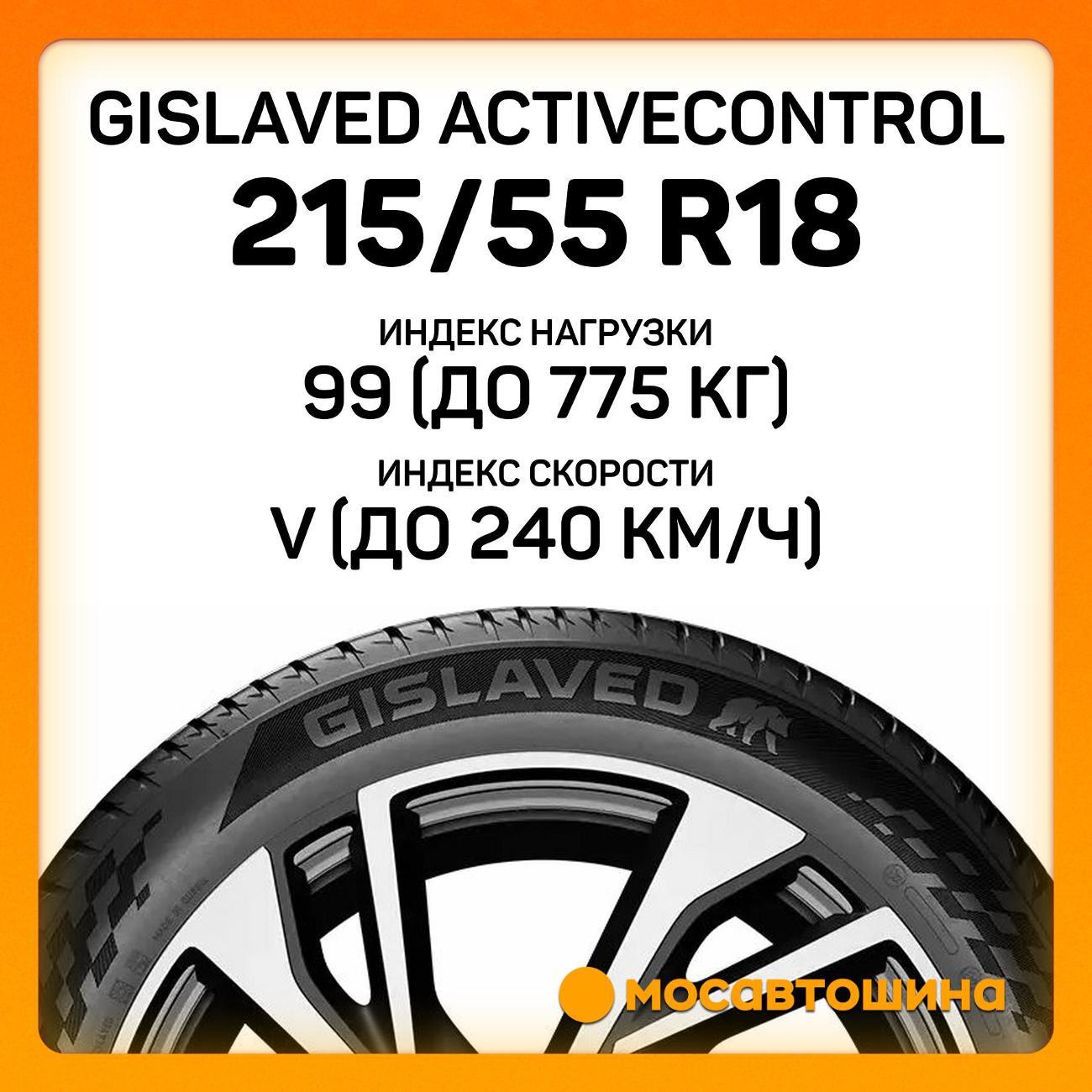Шина автомобильная Gislaved ActiveControl 215/55 R18 99V XL