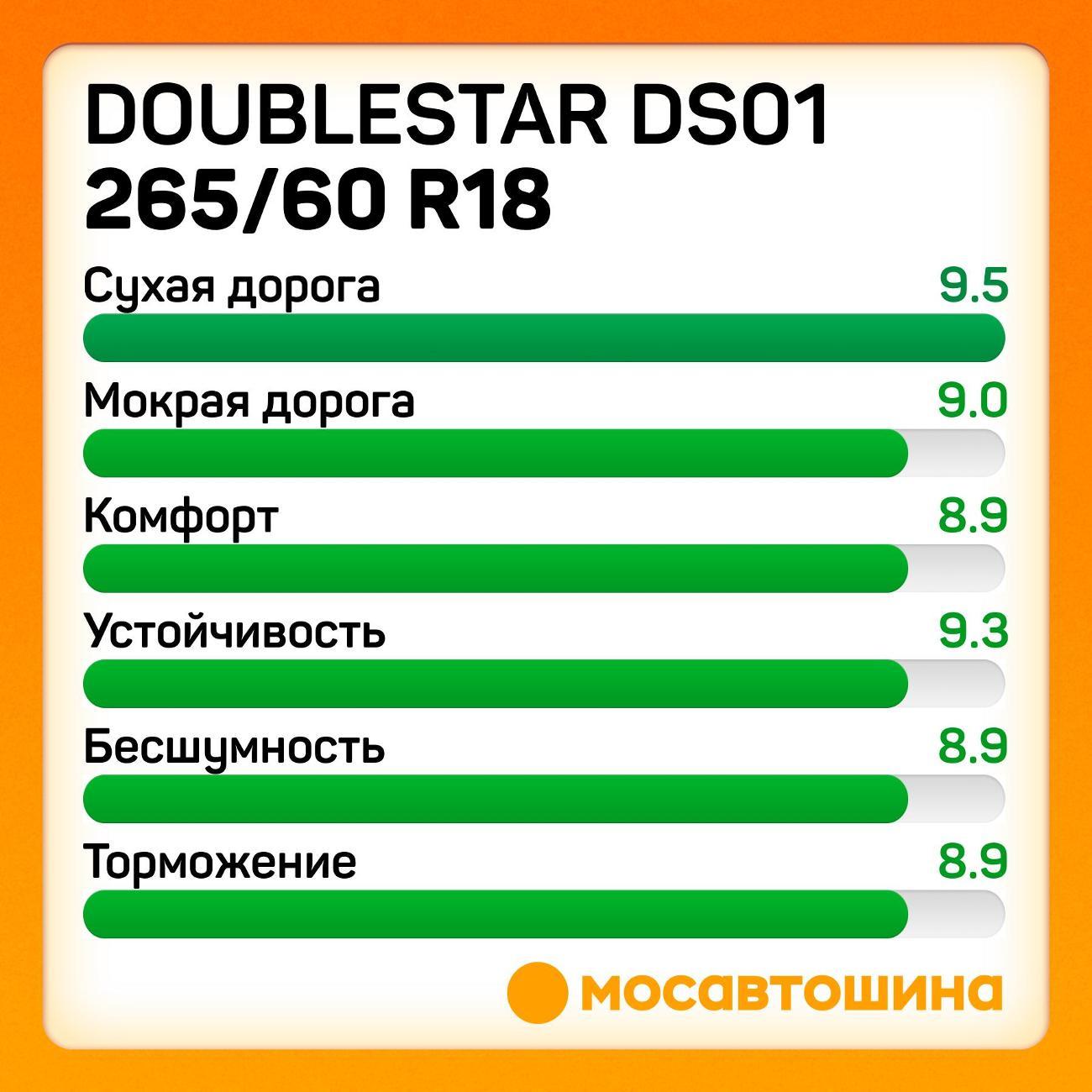 Шина автомобильная Doublestar DS01 265/60 R18 110H