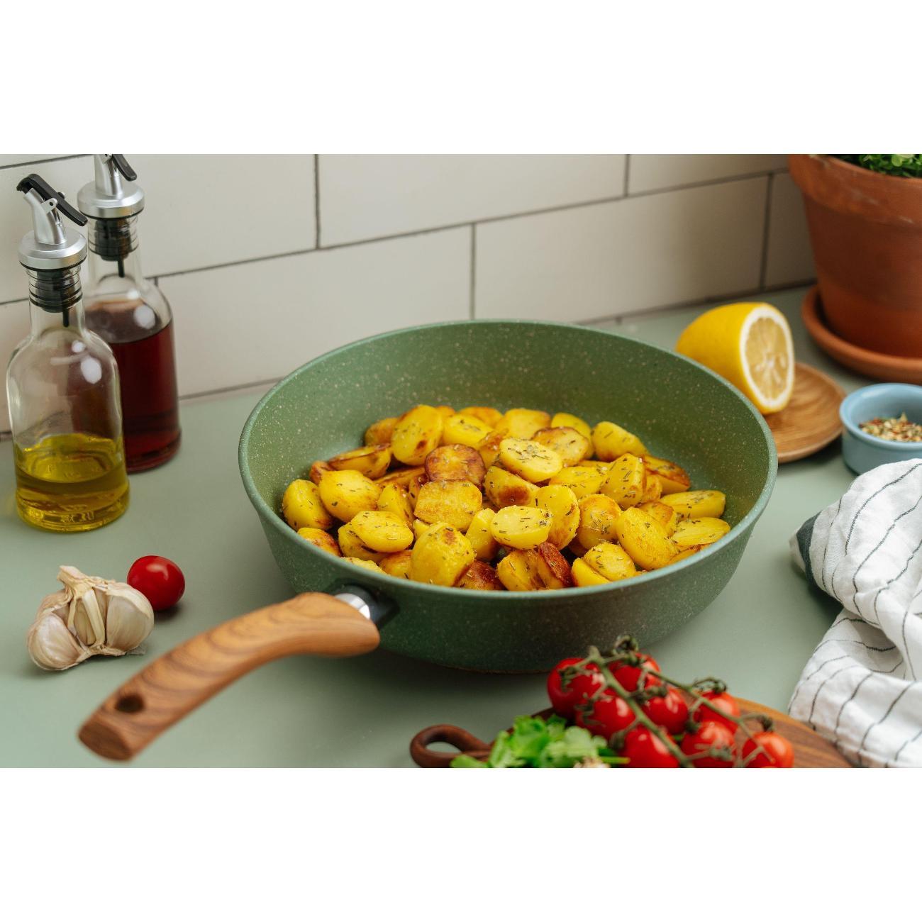 Сковорода Нева Металл Посуда антипригарная литая ECO WAY 28 см