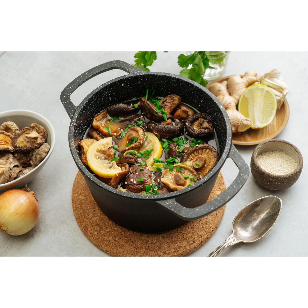 Кастрюля Нева Металл Посуда 1,5 л со стеклянной крышкой каменная