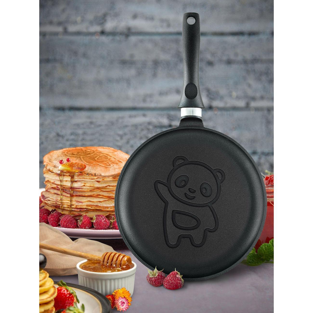 Сковорода Нева Металл Посуда 24 литая блинная (панда)