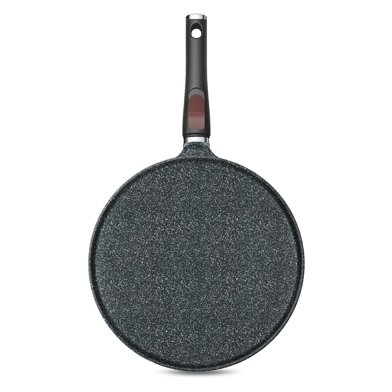 Сковорода Нева Металл Посуда для пиццы 32 ПР литая Granite съемная ручка