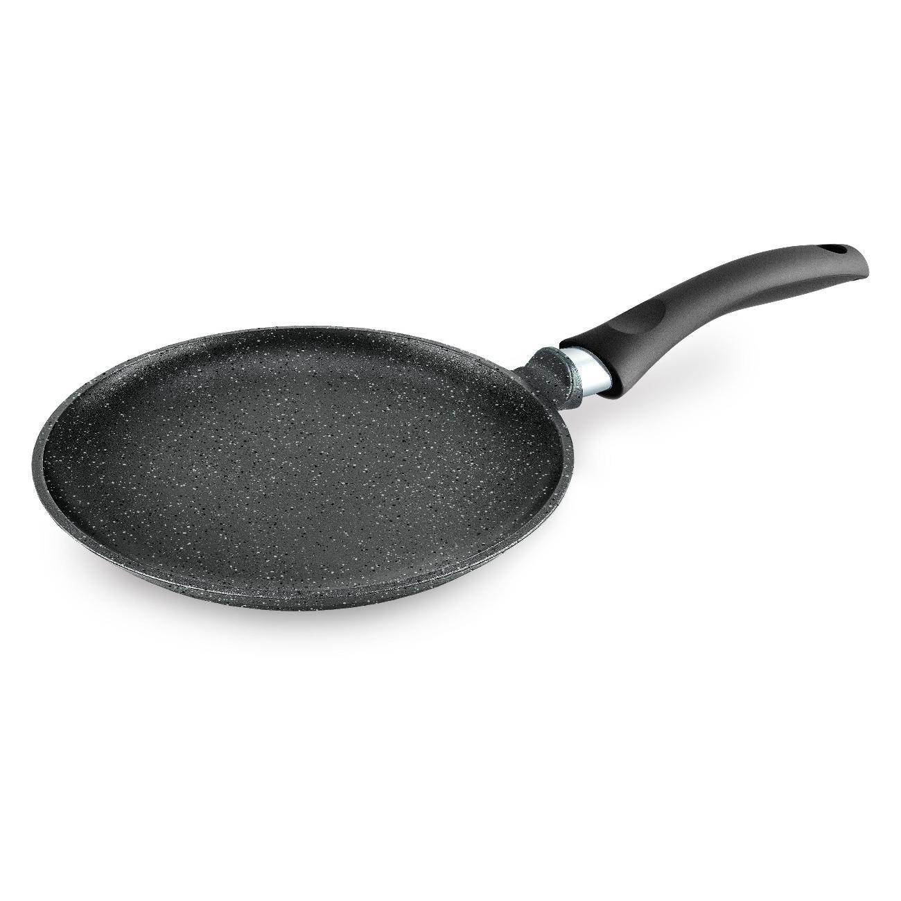 Сковорода Нева Металл Посуда блинная 24 см, литая Индукция Гранит