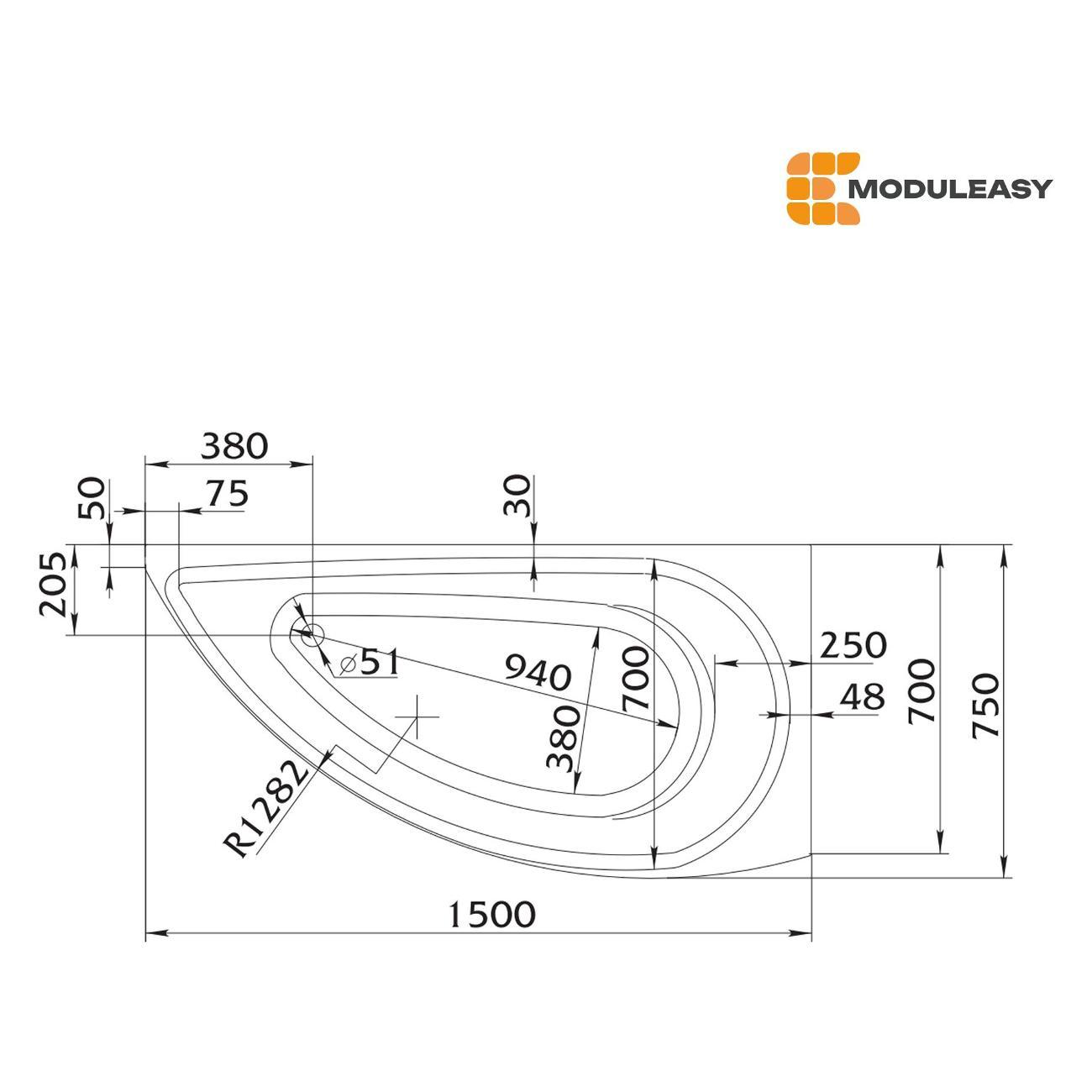 Ванна MODULEASY ELI
