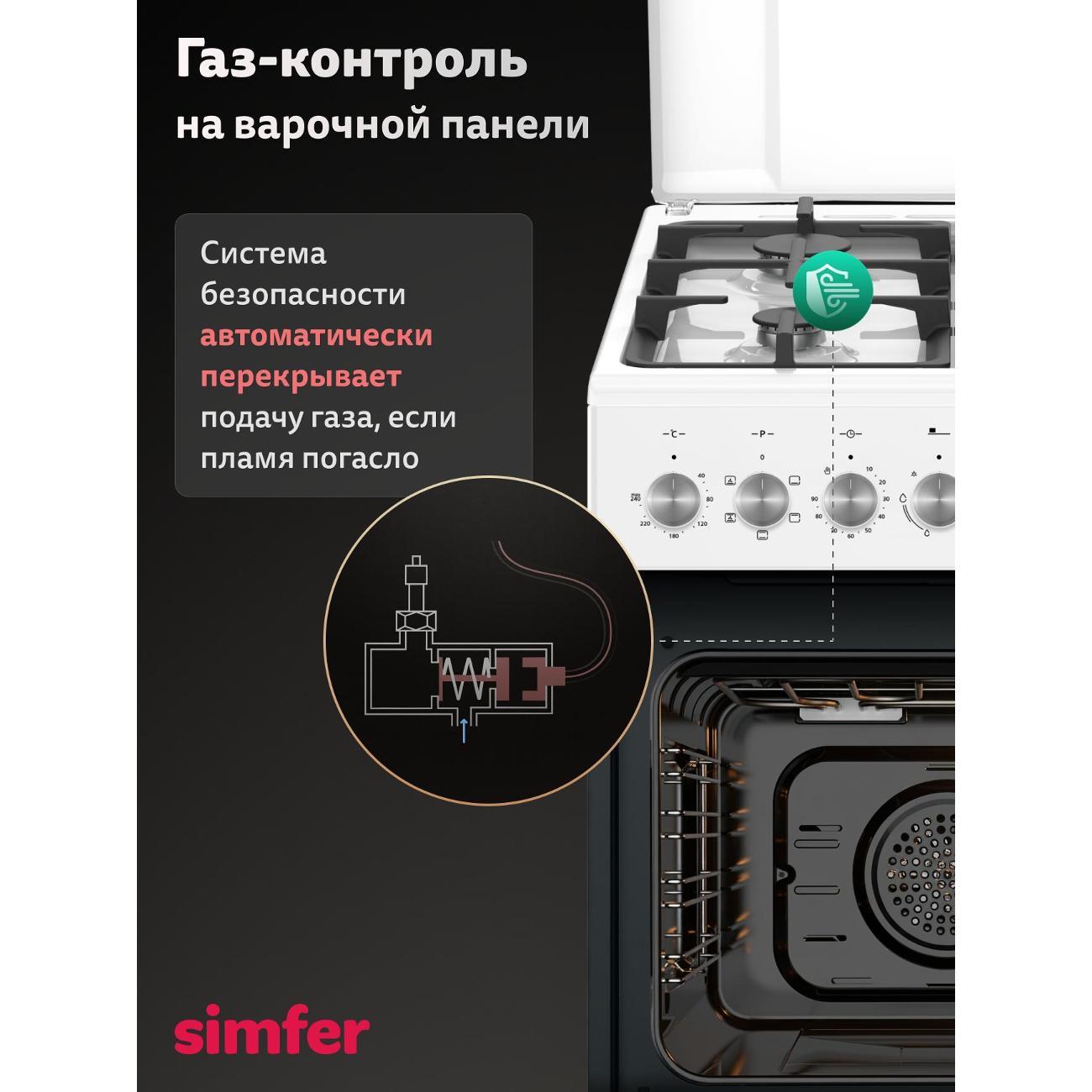 Плита комбинированная Simfer F56MW46015
