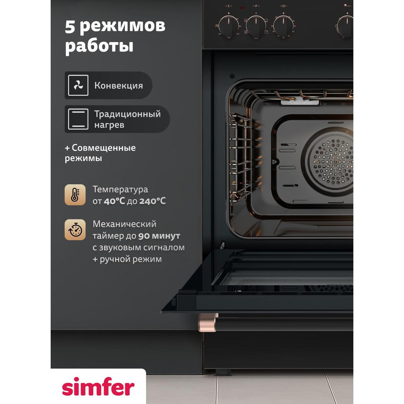 Плита комбинированная Simfer F66ML46015