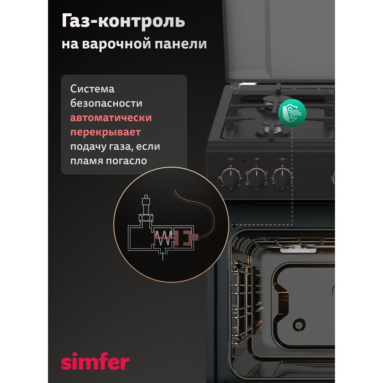 Плита комбинированная Simfer F66ML46015