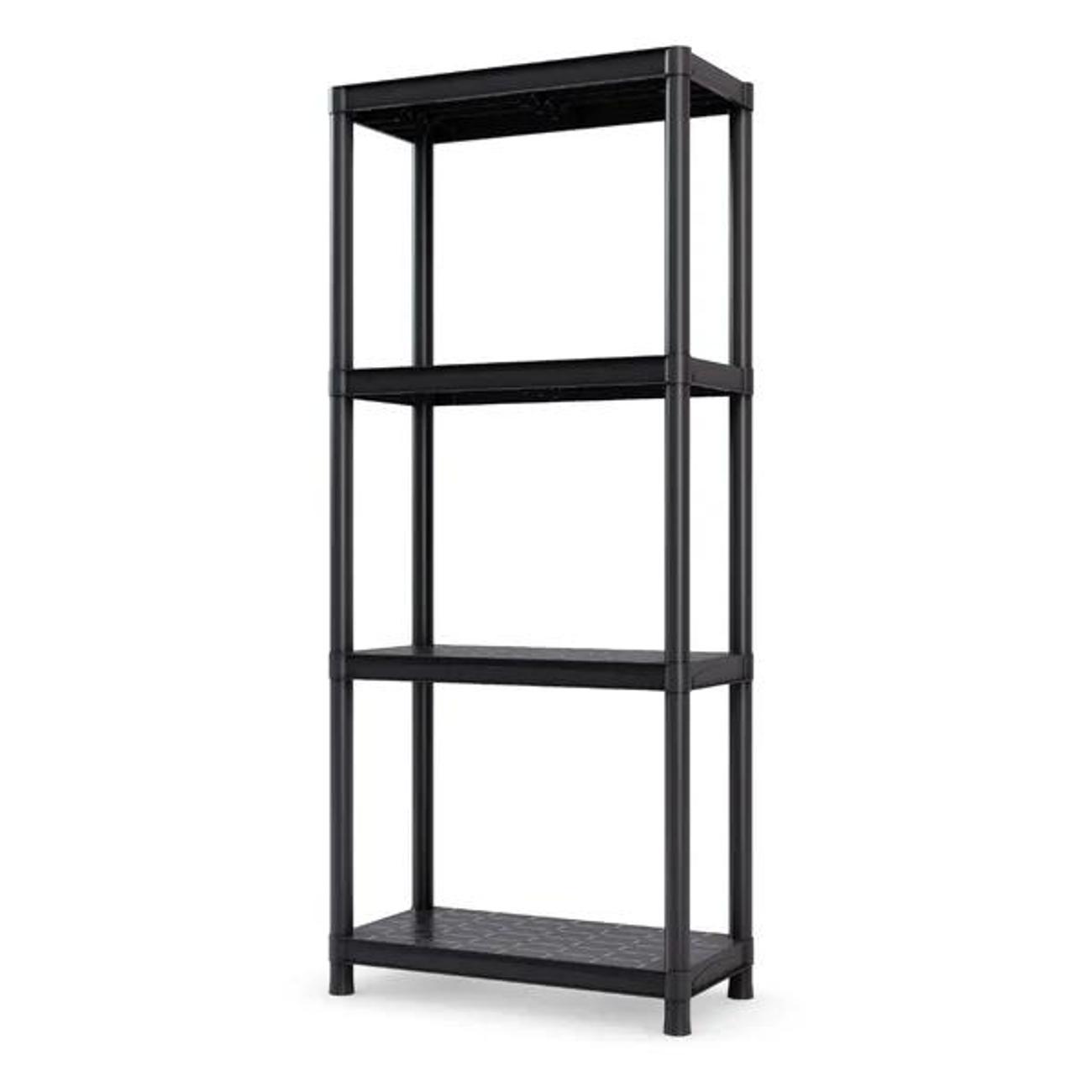 Стеллаж пластиковый Туба-Дуба СБ 600.4 черный