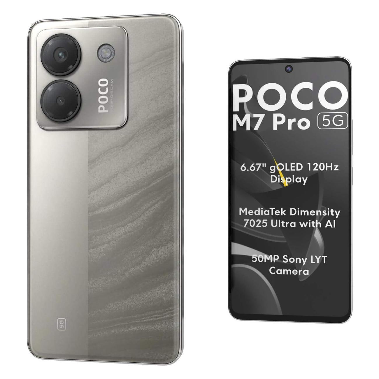 Смартфон POCO M7 Pro 12/512GB серебристый
