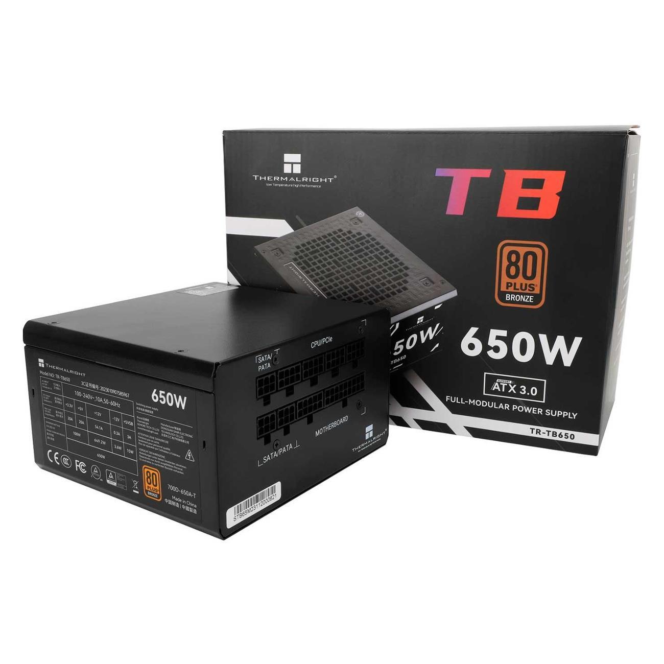 Блок питания Thermalright 650W Bronze ATX 3.0 (TR-TB650)