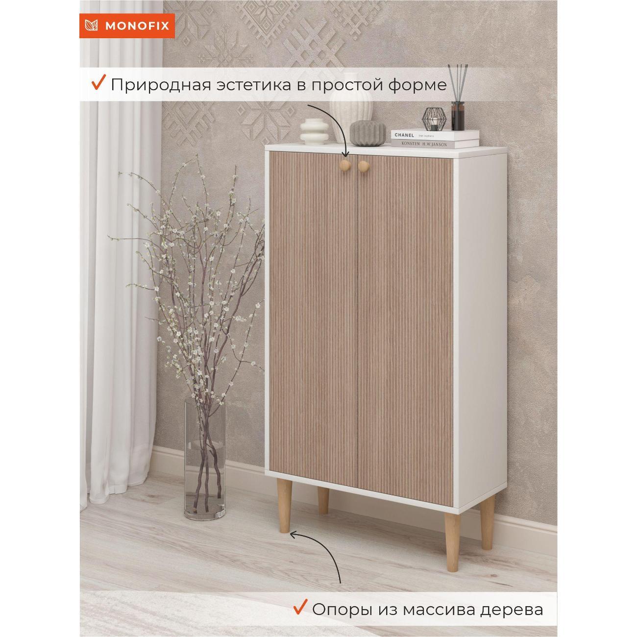 Тумба Monofix ОДОС верт. с 2 дверцами кадена вуд/лак