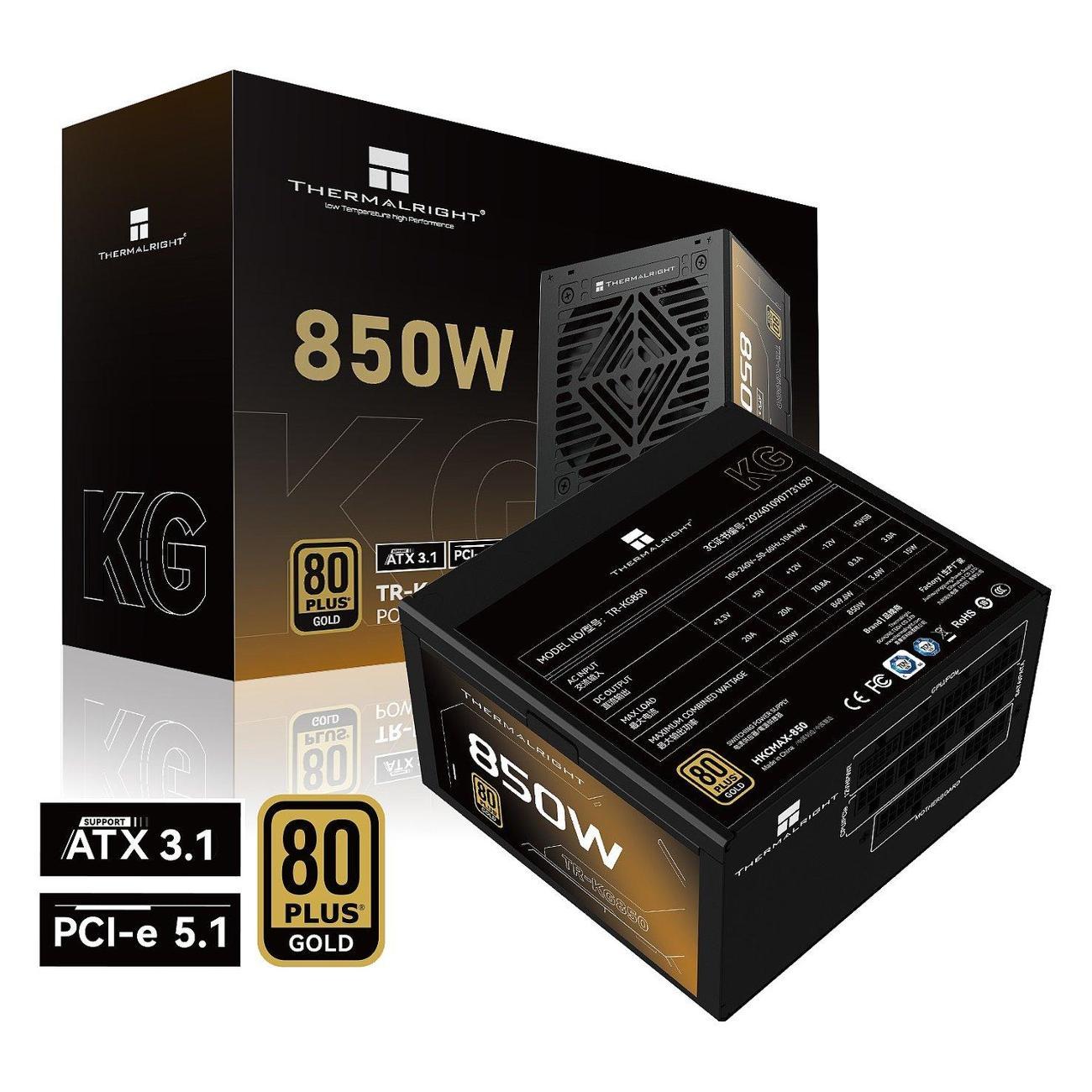 Блок питания Thermalright 850W Gold (TR-KG850) фото