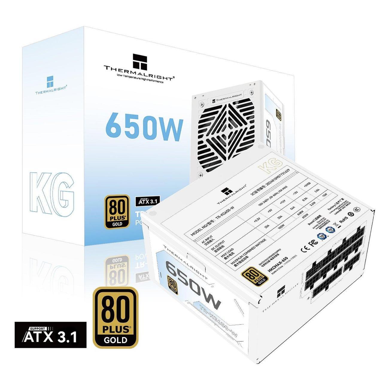 Блок питания Thermalright 650W Gold White (TR-KG650W)