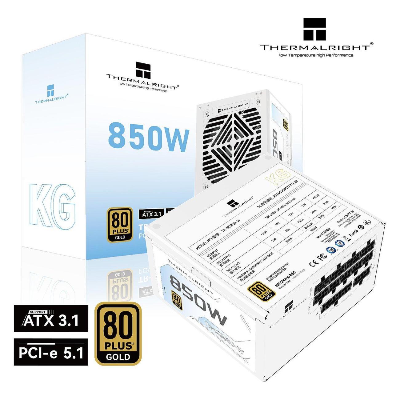Блок питания Thermalright 850W Gold White (TR-KG850W)