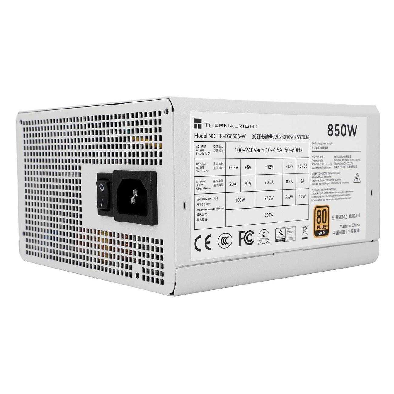 Блок питания Thermalright 850W Gold White (TR-TG850S-W)