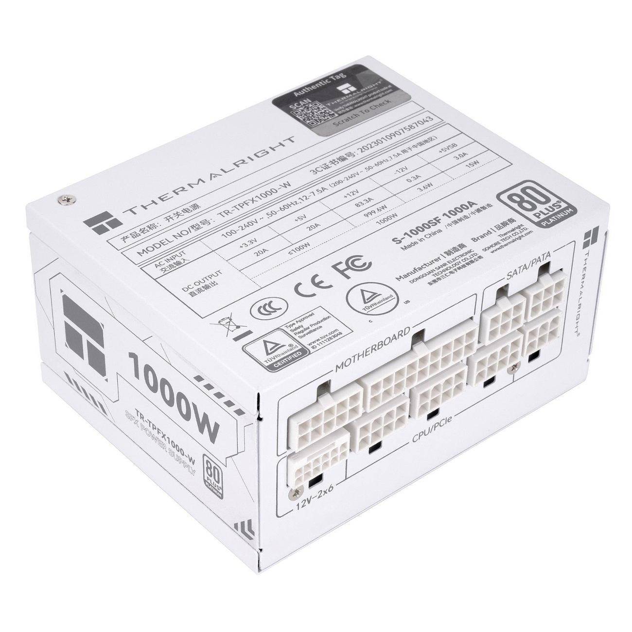 Блок питания Thermalright 1000W Platinum White SFX (TR-TPFX 1000W)