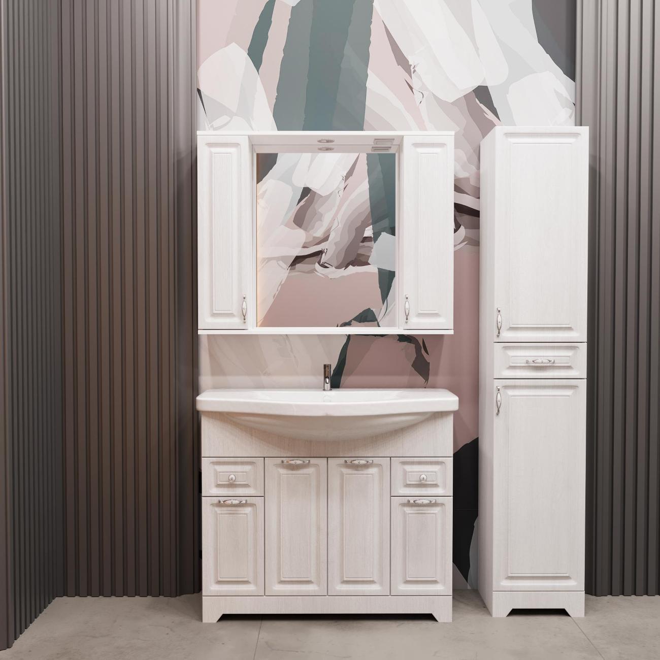 Шкаф для ванной комнаты Stella Polar Кармела 100