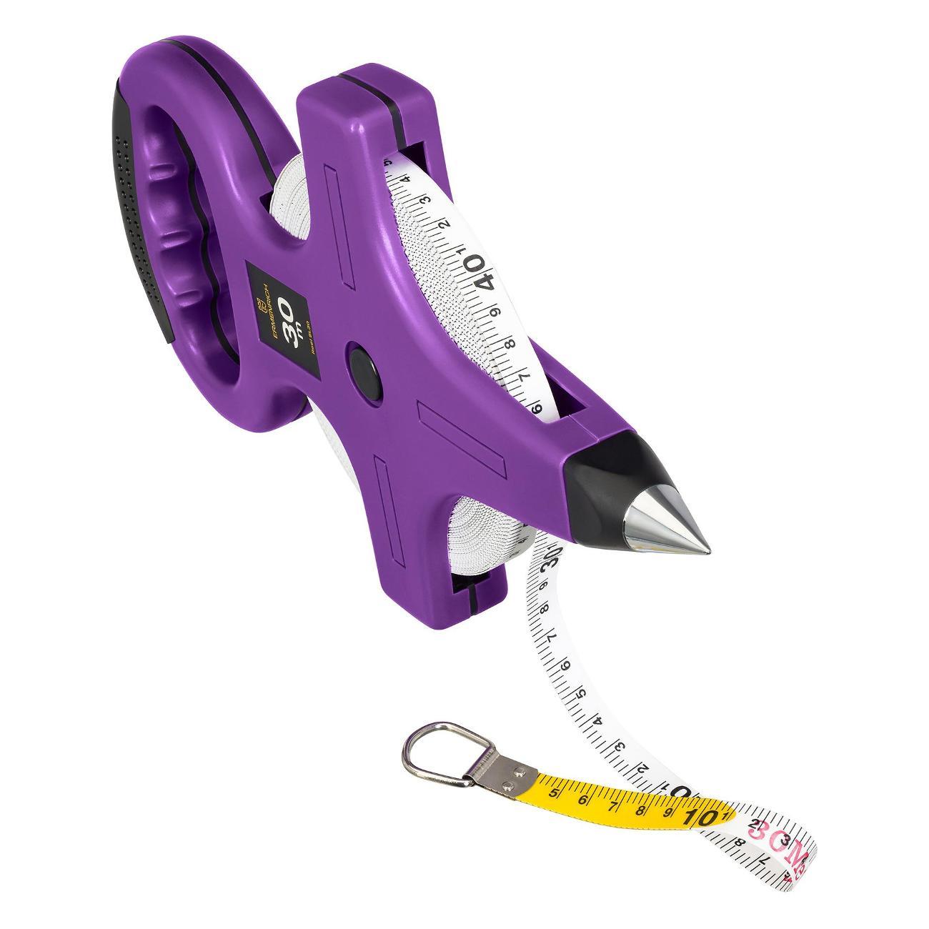 Рулетка геодезическая Ermenrich Reel SL30, фиолетовый