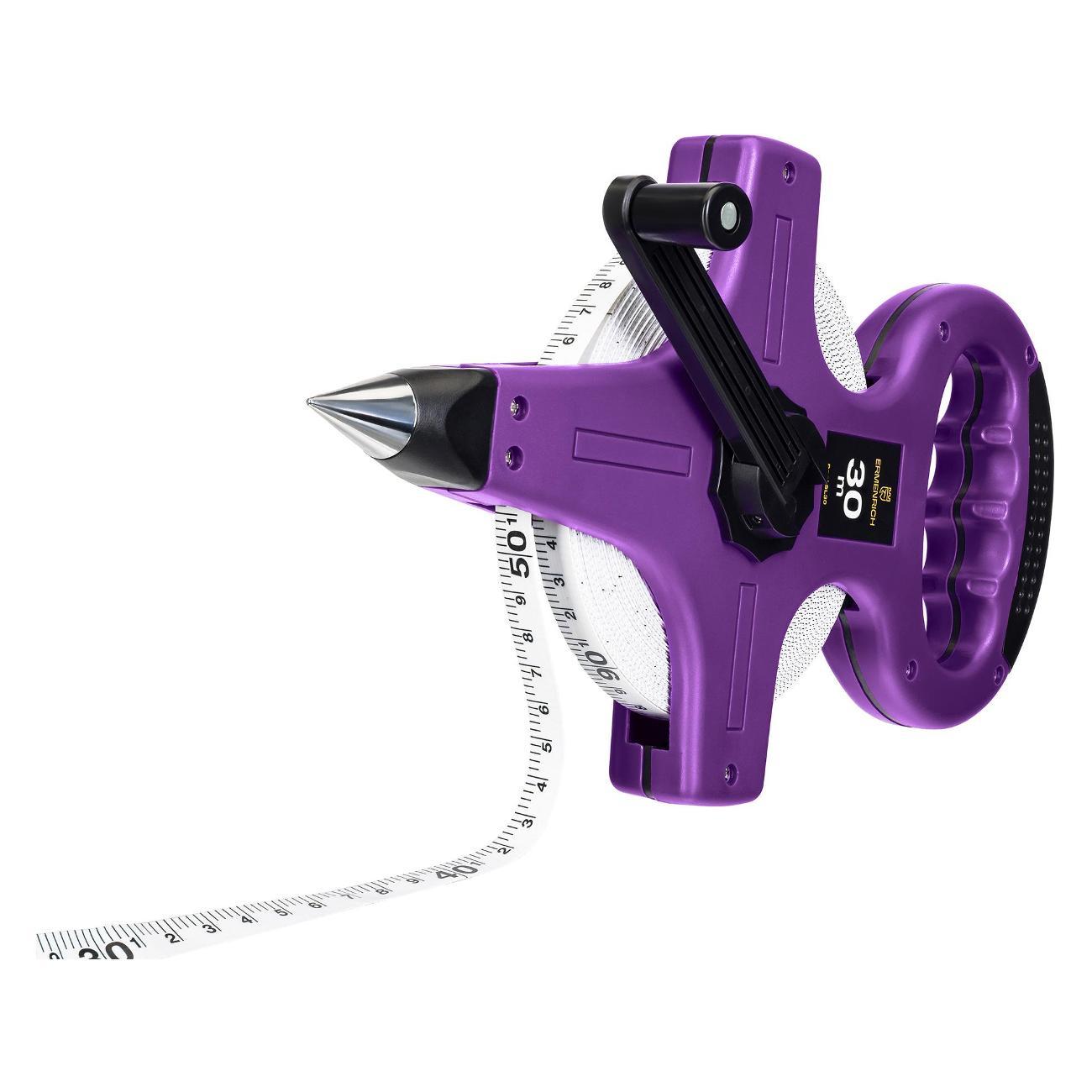 Рулетка геодезическая Ermenrich Reel SL30, фиолетовый