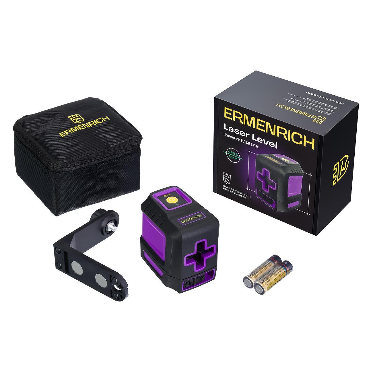 Уровень лазерный Ermenrich BASE LT30, фиолетовый