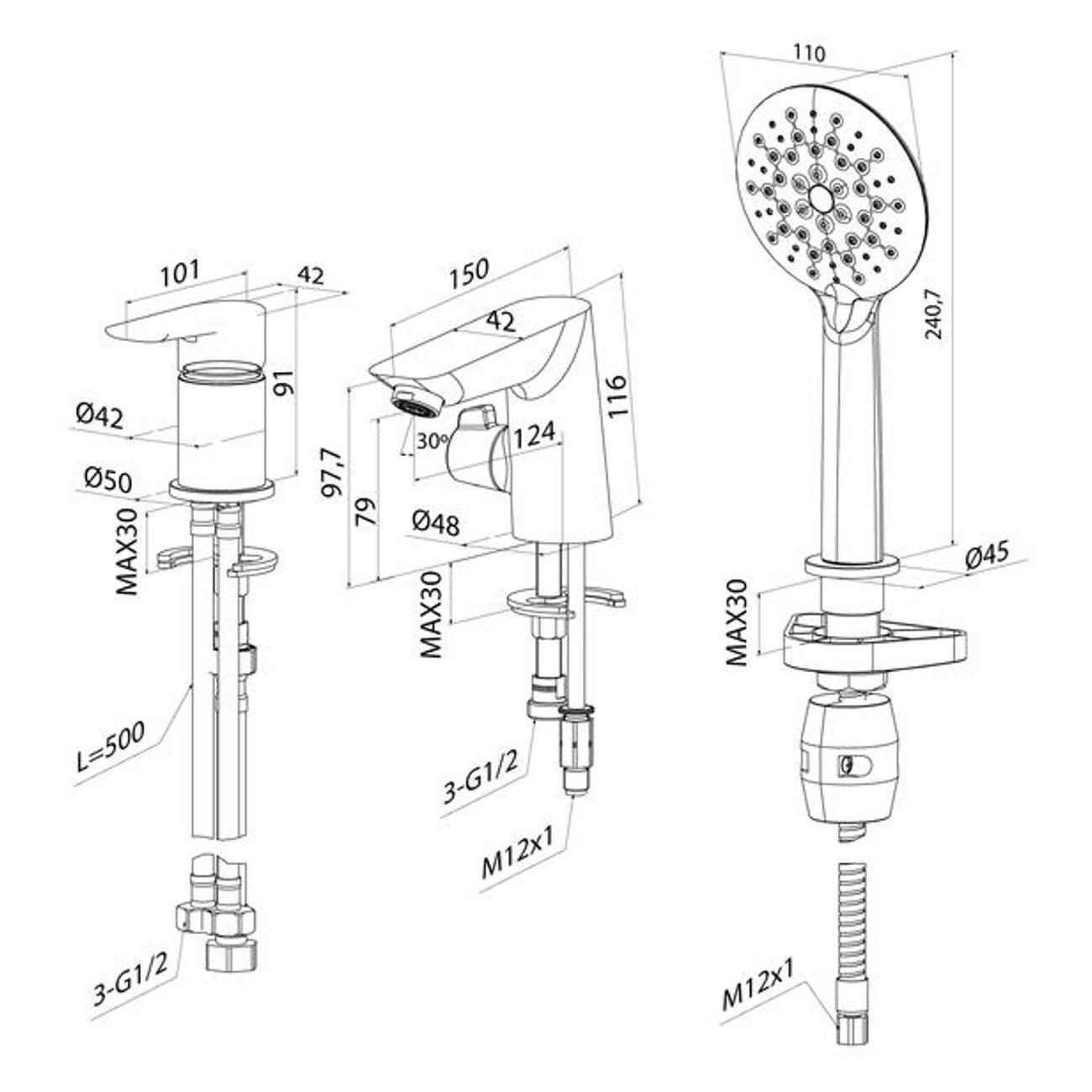 Смеситель Iddis CLOSB30i07