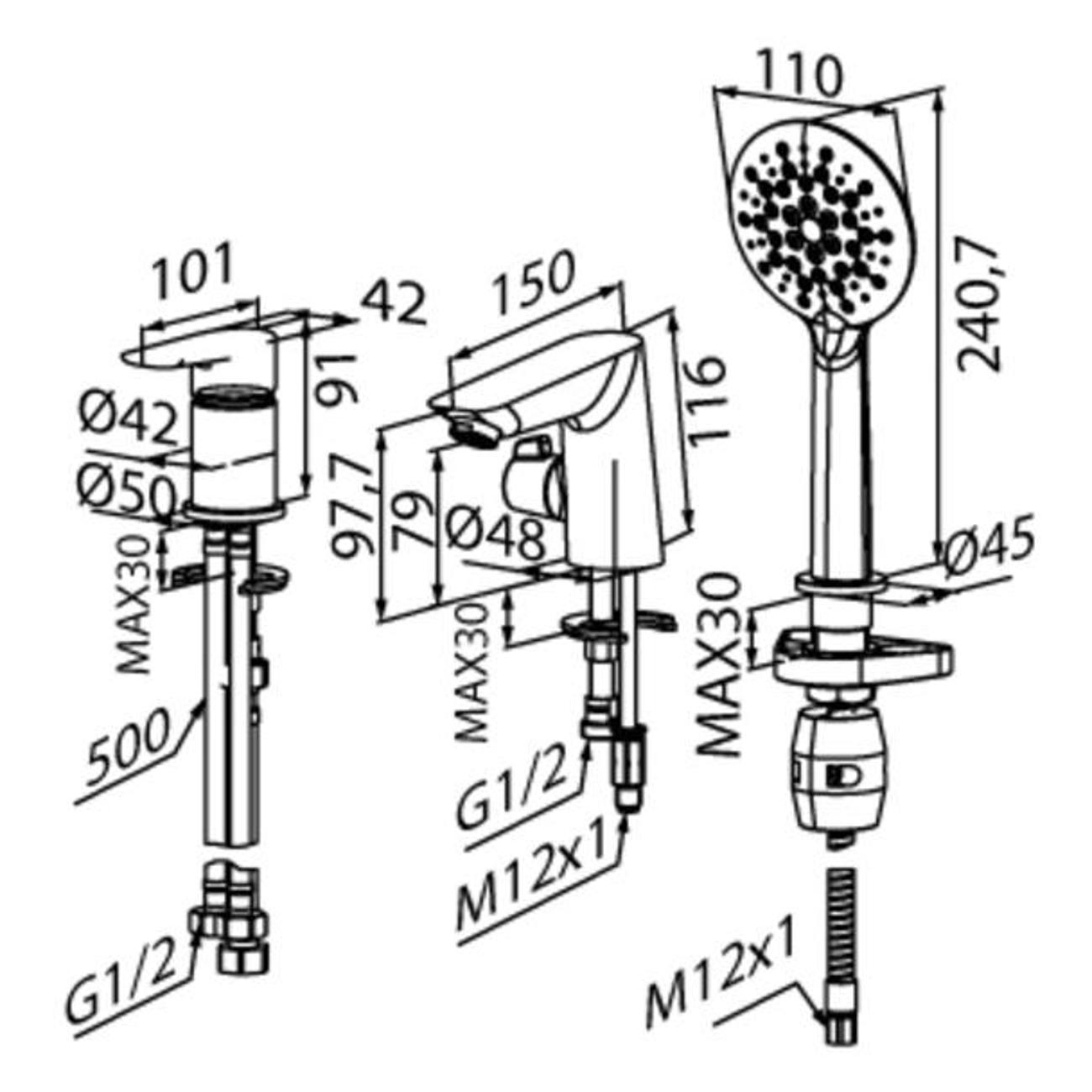 Смеситель Iddis CLOSB30i07
