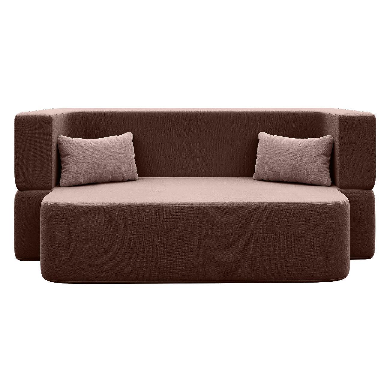 Диван Div-one Бескаркасный прямой, шоколадный Дадли Лайт