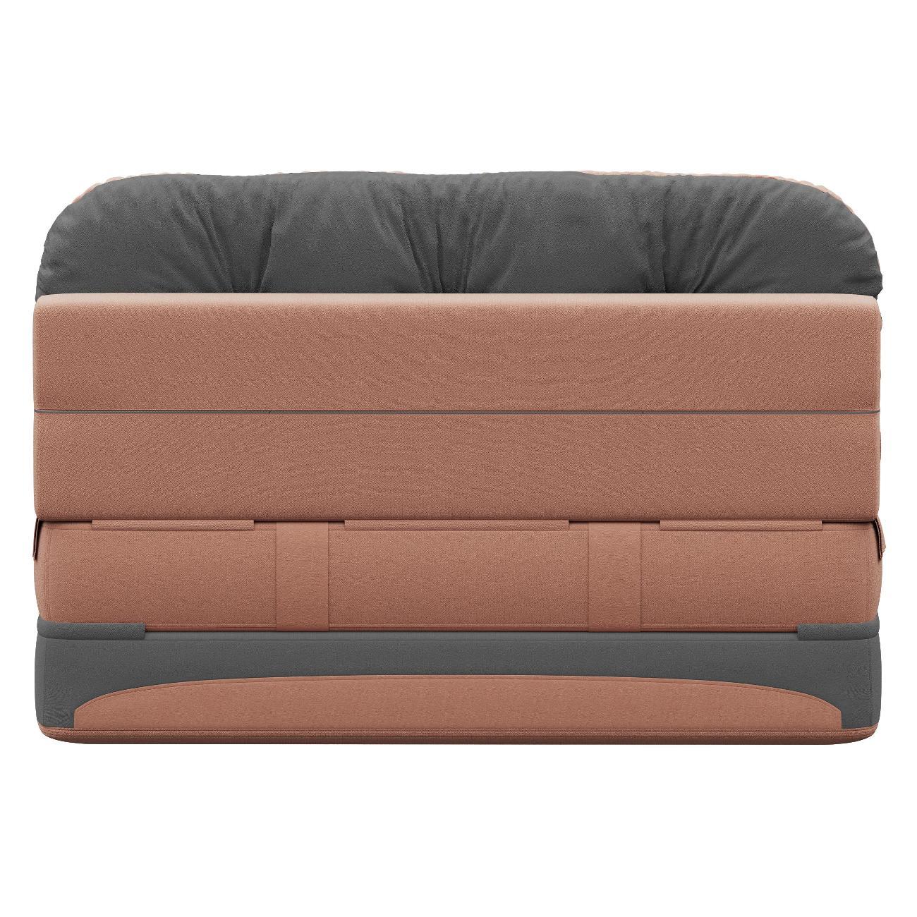 Диван Div-one Бескаркасный прямой, розовый Клиффорд Мини