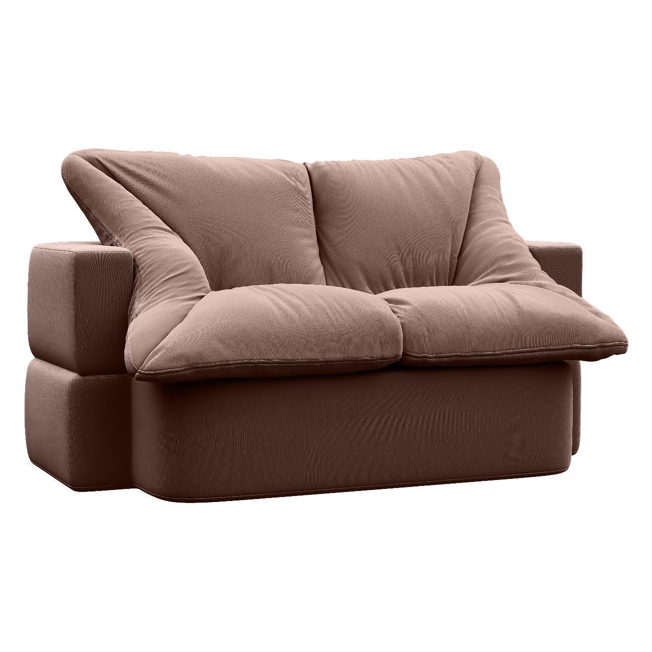 Диван Div-one Бескаркасный прямой, шоколадный Дадли