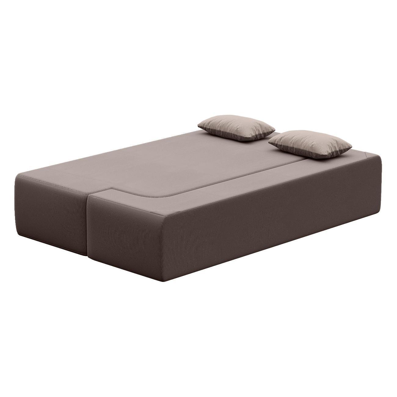 Диван Div-one Бескаркасный прямой, бежевый Дадли Лайт