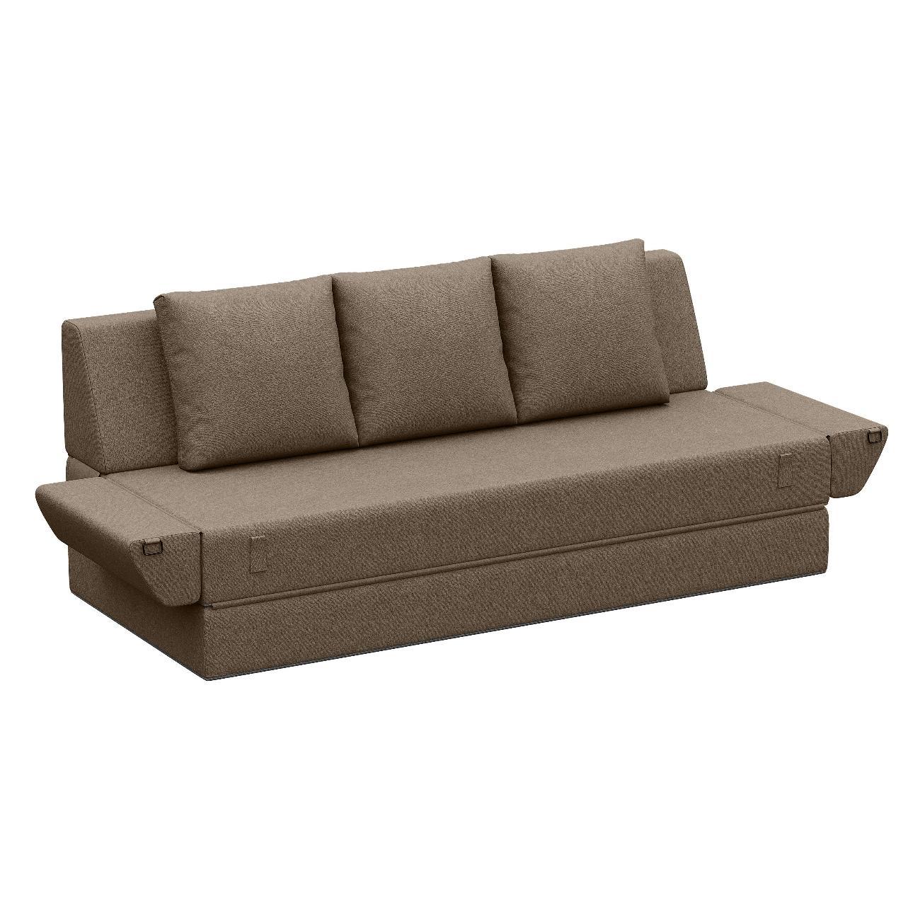 Диван Div-one Бескаркасный прямой, коричневый Форд