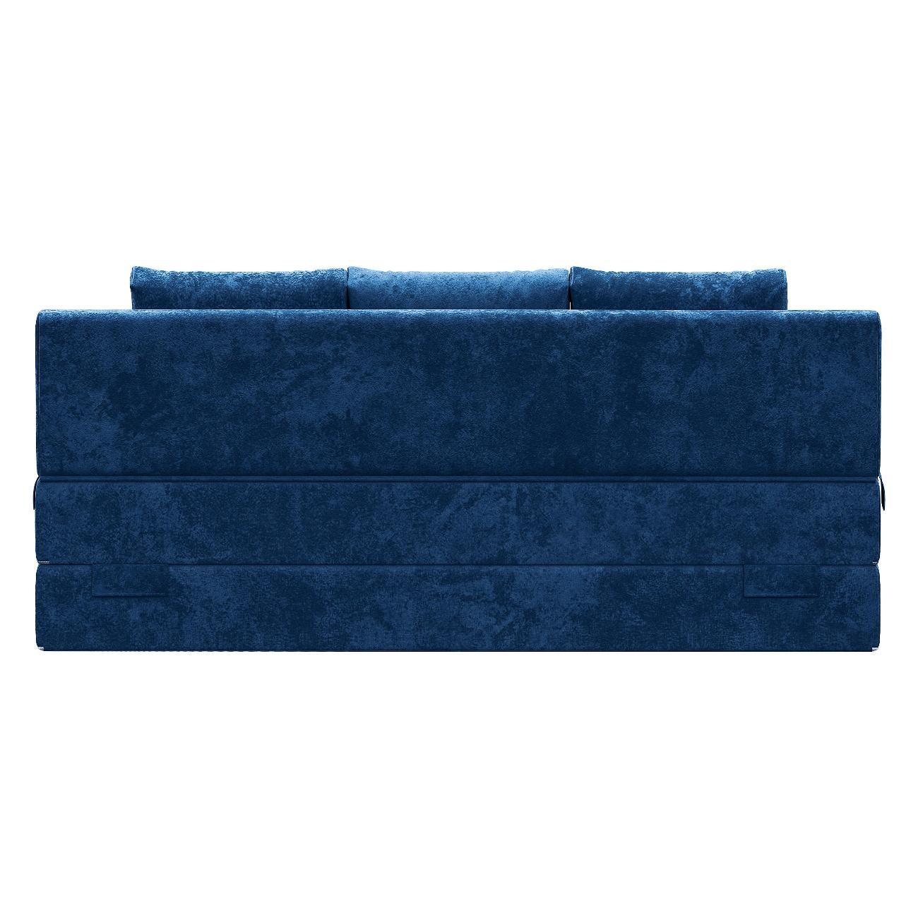 Диван Div-one Бескаркасный прямой, синий Форд
