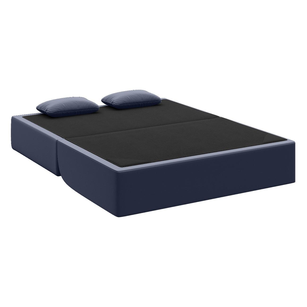 Диван Div-one Бескаркасный прямой, синий Мико