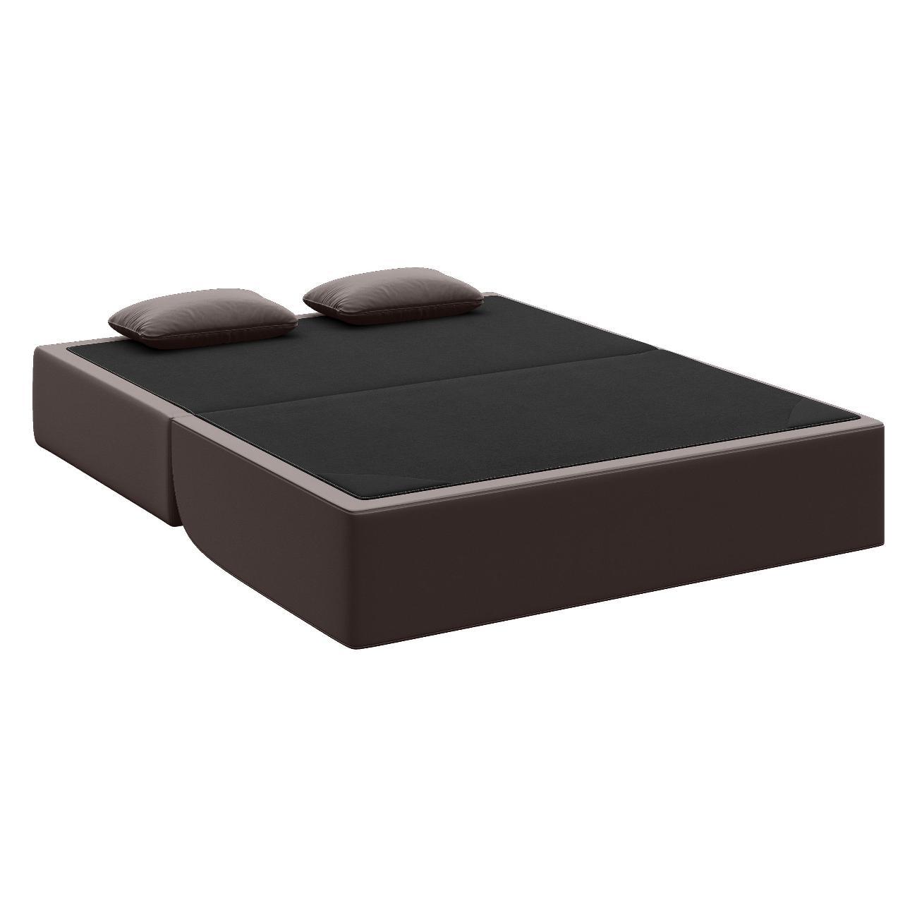 Диван Div-one Бескаркасный прямой, коричневый Мико