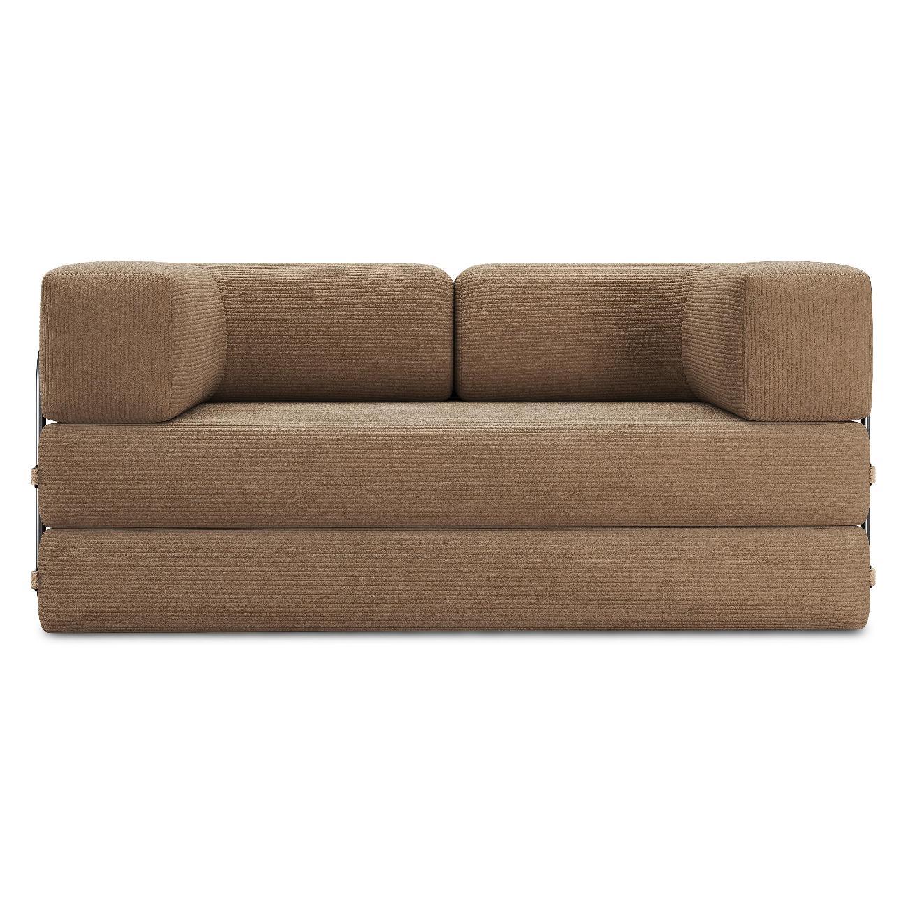 Диван Div-one Бескаркасный прямой, коричневый Реймонд