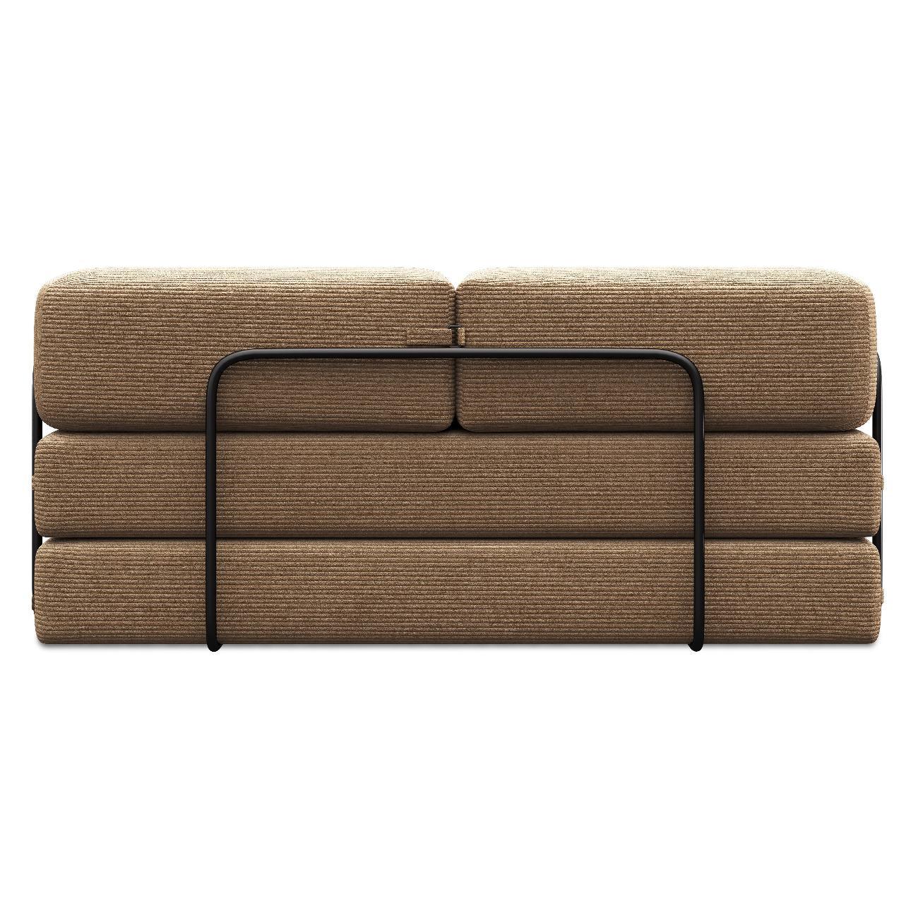 Диван Div-one Бескаркасный прямой, коричневый Реймонд